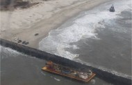 tug and barge run aground in new jersey