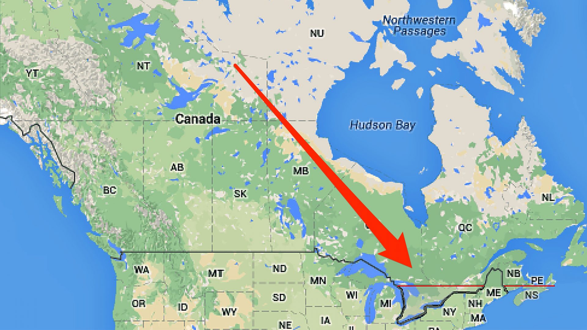 one half of canada is smaller than the other — plus more fascinating ...